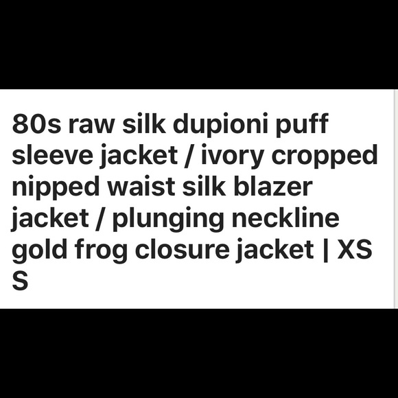 Raw silk jacket - Picture 3 of 5